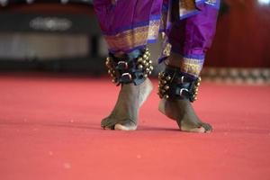 India traditional dance foot detail photo