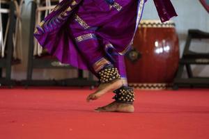 India traditional dance foot detail photo