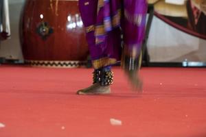 India traditional dance foot detail photo