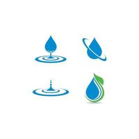 Water Drop Logo template vector icon illustration