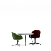 Isometric Table set front 3D render png