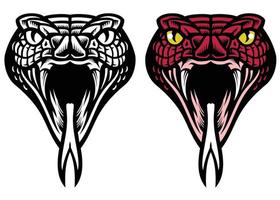 snake head set vector