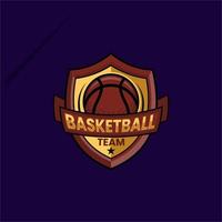 basketball sport emblem logo vector