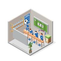 Sports Betting Isometric Composition vector