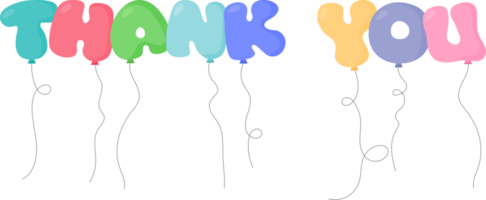 Balloon text in cartoon style png