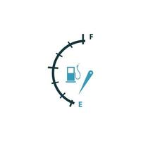 Vector illustration fuel indicator logo template