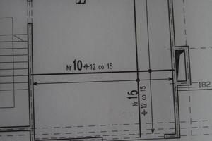 manual technical drawing made with a pencil on tracing paper photo