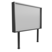 blank billboard. 3d render png