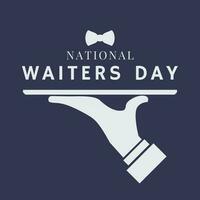 national waiters day suitable for social media post vector