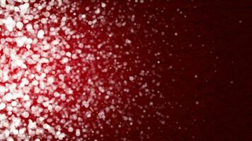 Animated Moving white particles with red background video