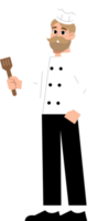 cocinero cocinar dibujos animados estilo ilustración. png