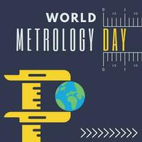 World Metrology Day poster suitable for social media post vector