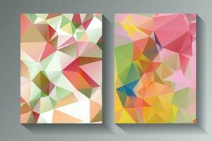 Low Poly vector abstract textured polygonal background.