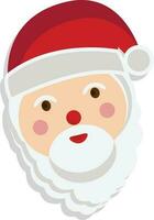 Santa face for Merry Christmas celebration. vector