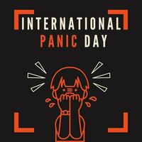 a poster for International Panic Day vector