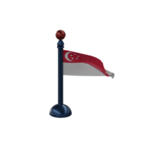 3d rendered singapore table flag perfect for design project png