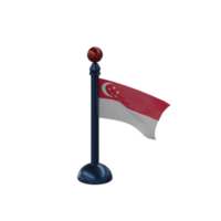 3d rendered singapore table flag perfect for design project png