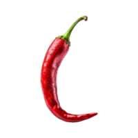 Red chili pepper are isolated on transparent background. clipping path. png