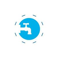 Plumbing service logo vector template illustration