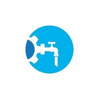 Plumbing service logo vector template illustration