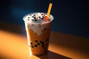 stock photo of bubble tea food photography studio light