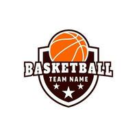 Basketball logo vector illustration design.