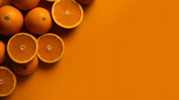 Orange on Orange Background photo