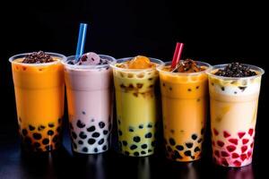 stock photo of bubble tea food photography studio light