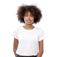 Beautiful african american girl isolated png