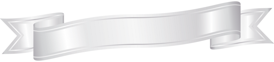 silver ribbon, free PNG