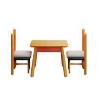 moderno mesa y silla aislar png