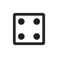 dice icon vector