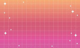 Vector grainy vector mesh gradient with white retro stars. abstract background in y2k aesthetic