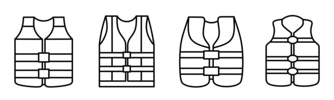 Life jacket icon template. Stock vector illustration.