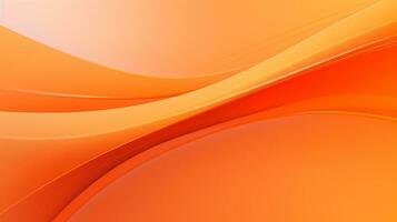 3D orange abstract wave background photo