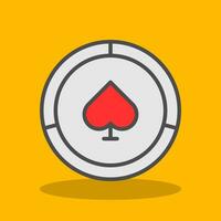 Poker Chips  Vector Icon Design