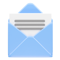 o email ícone 3d elemento ilustração png