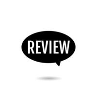 Review opinion feedback customer icon label design vector