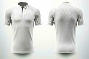 Mockup sports football team uniforms white shirt, Generative AI illustration photo