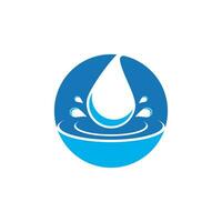 Water drop icon and symbol vector template