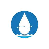 Water drop icon and symbol vector template