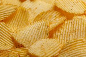 Lots of potato chips, texture photo