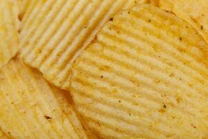 Lots of potato chips, texture photo