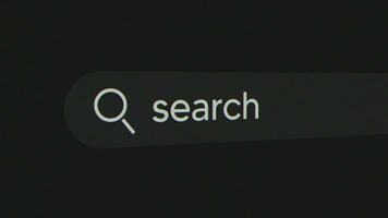 search in a search bar video