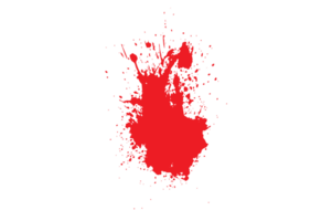 Blood drop and splatter isolated background png