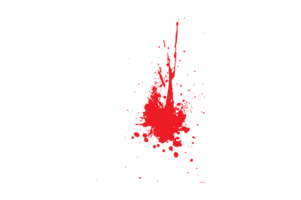 Blood splatter isolated background png