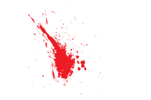 Blood splatter isolated background png