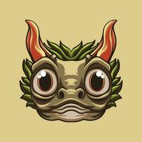 Dragon Head mascot great illustration for your branding business vector