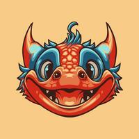 Dragon Head mascot great illustration for your branding business vector