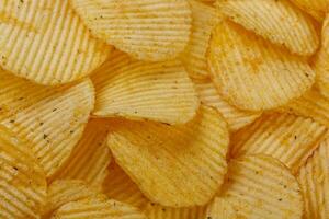 Lots of potato chips, texture photo